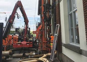 Grundwasserbohrung, Entwässerungs-Bohrung am Bahnhof Zürich